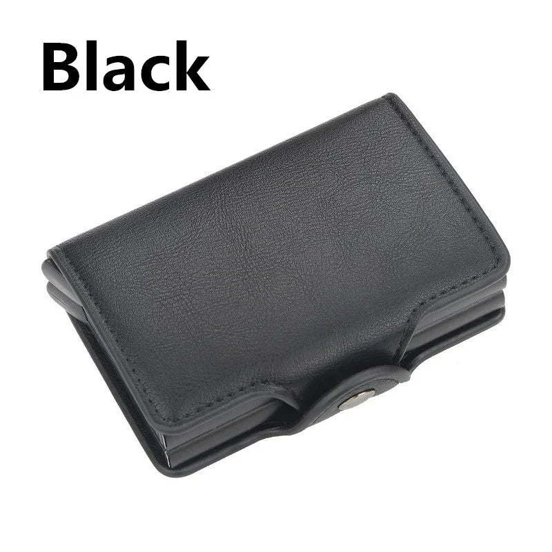 Sichere RFID-Box aus Aluminium - PU-Leder für 12 Karten – elegant - kompakt
