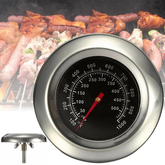 Edelstahl Grillthermometer mit Temperaturanzeige für präzises BBQ Kochen