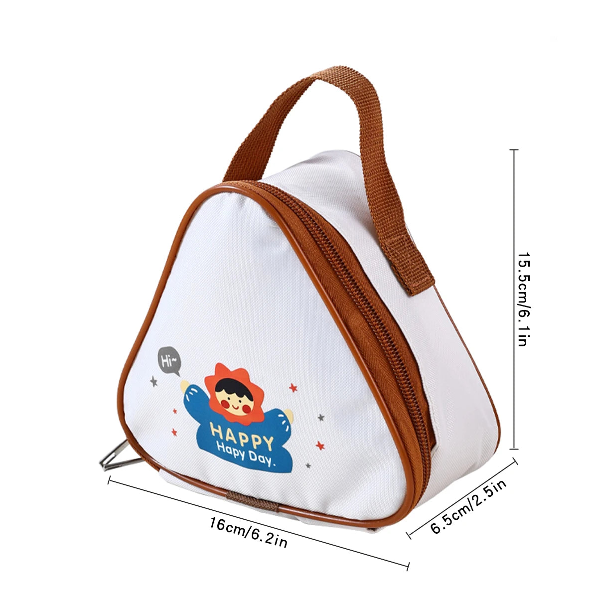 WORTHBUY Mini Thermo-Lunch-Tasche, isoliert, ölbeständig und wasserdicht