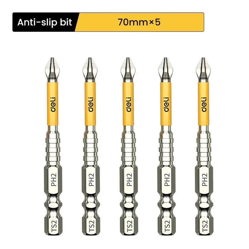 5PCS Magnetische Bits Set aus Chrom-Vanadium Stahl – Stark, Präzise, Langlebig