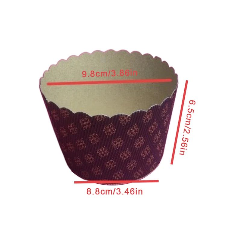 5er Set Panettone Papierbackformen perfekt für italienisches Gebäck