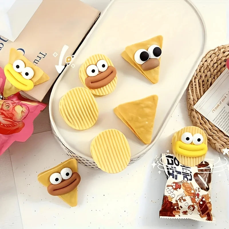 Kreative Cartoon Clips für Frischhaltebeutel wiederverwendbar 6 Stück