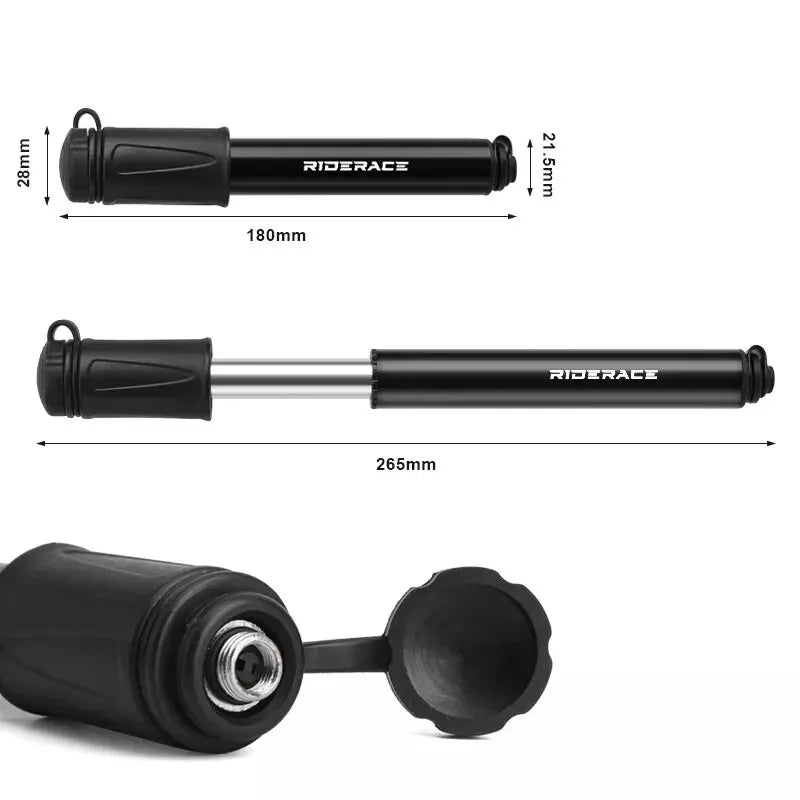 Tragbare Mini Fahrradpumpe Handluftpumpe für MTB Rennrad Ventile