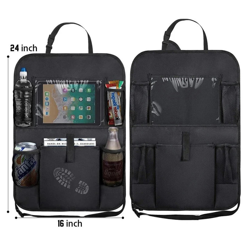 Rücksitz-Organizer mit Tablet-Halterung und mehreren Taschen für Familienautos