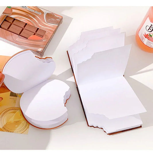 Kreatives Notizbuch 80 Blatt in Keks-Form, ideal für Büro - Schule