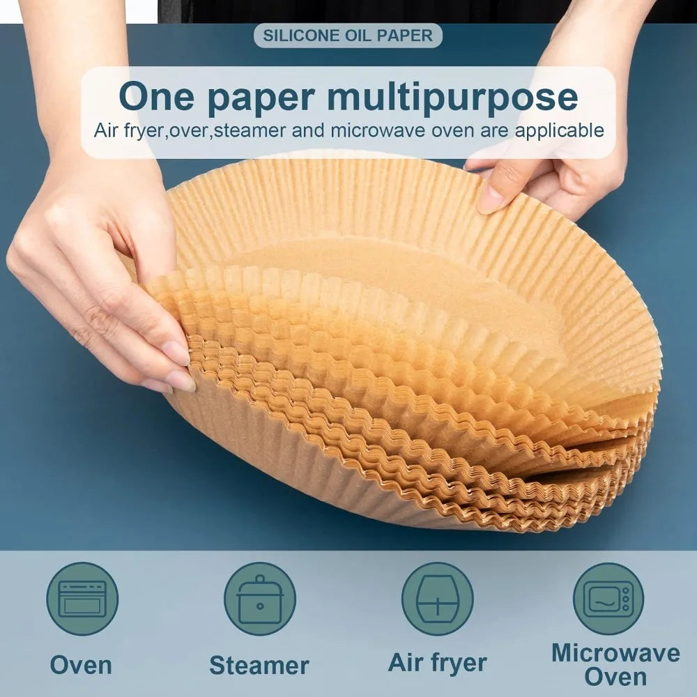 Einweg-Heißluftfritteusen-Papier aus Silikon – fett- und hitzebeständig