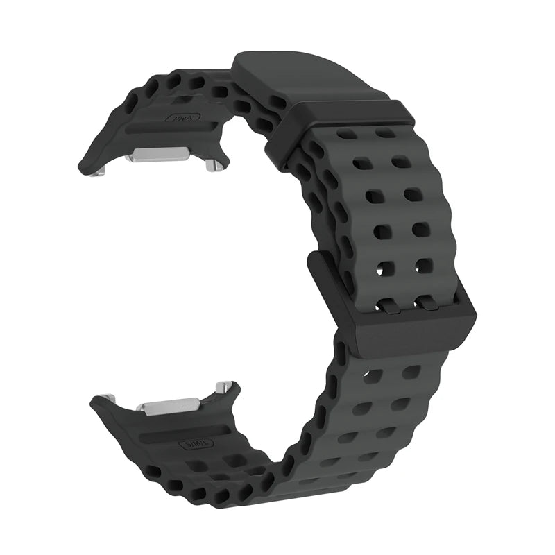Marine Silikonarmband für Samsung Galaxy Watch Ultra 47 mm 2025 Modell