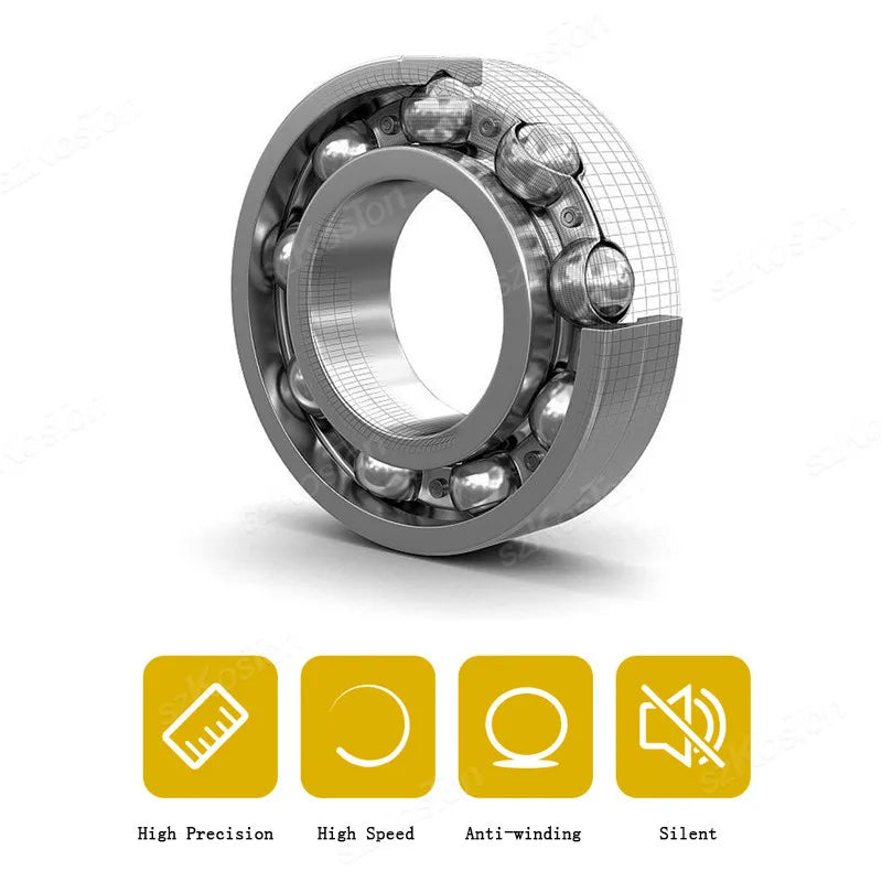 4er Set Möbelrollen aus Metall - Gummi, 360° drehbar, mit Bremse
