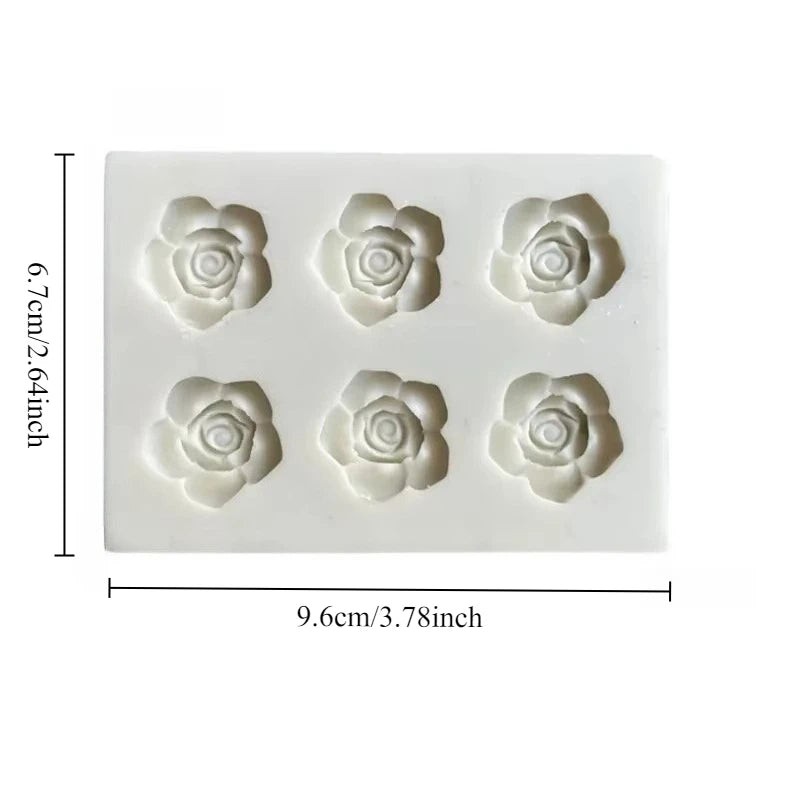 Rose Silikonform für Schokolade und Fondant – Flexibles Backwerkzeug