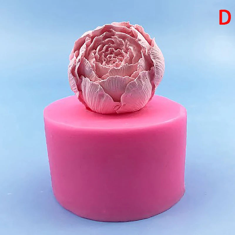 3D Silikonform Rose Blume für DIY Kuchen Fondant Seife Eis Dekor