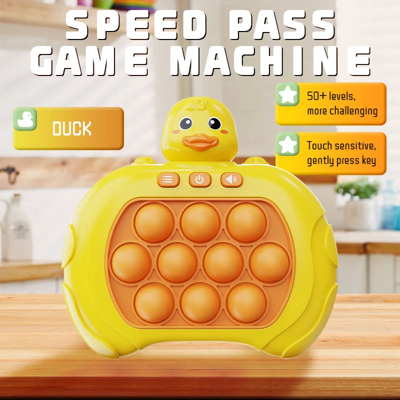 Quick Push Bubble Game mit Licht - Sound für Kinder - Erwachsene Stressabbau