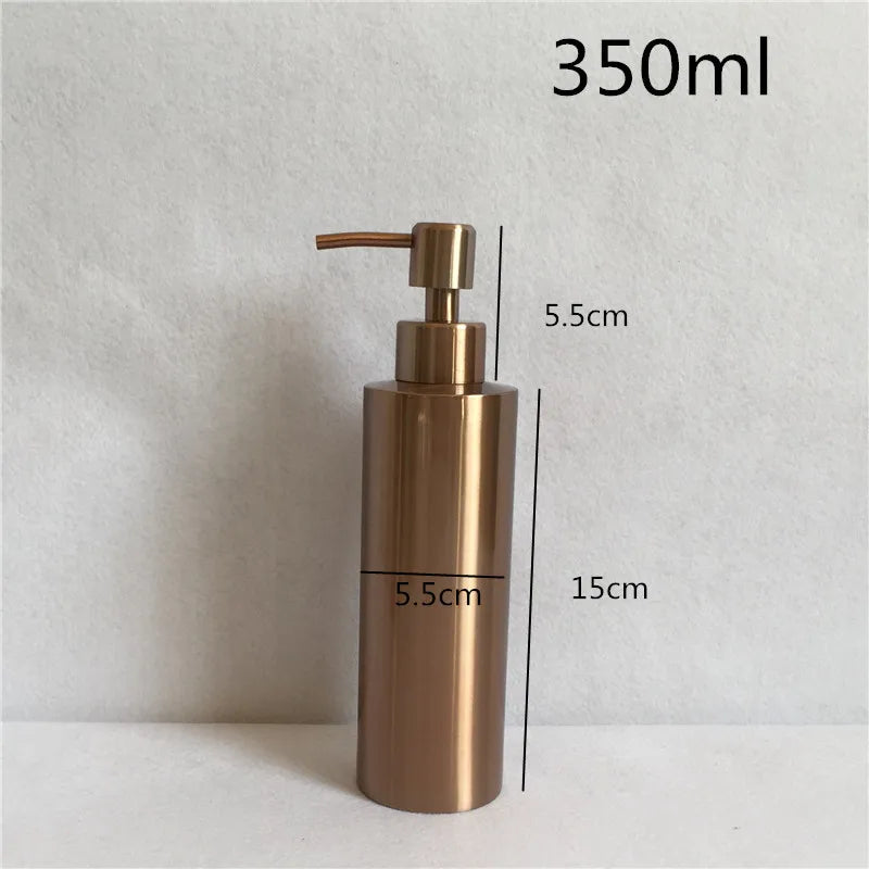 Hygienisch & robust: Flüssigseifenspender aus 304 Edelstahl, 250-550ml
