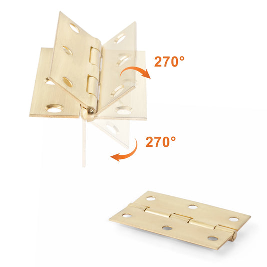 2er Set Edelstahl 270° Scharniere für Schranktüren und Möbel
