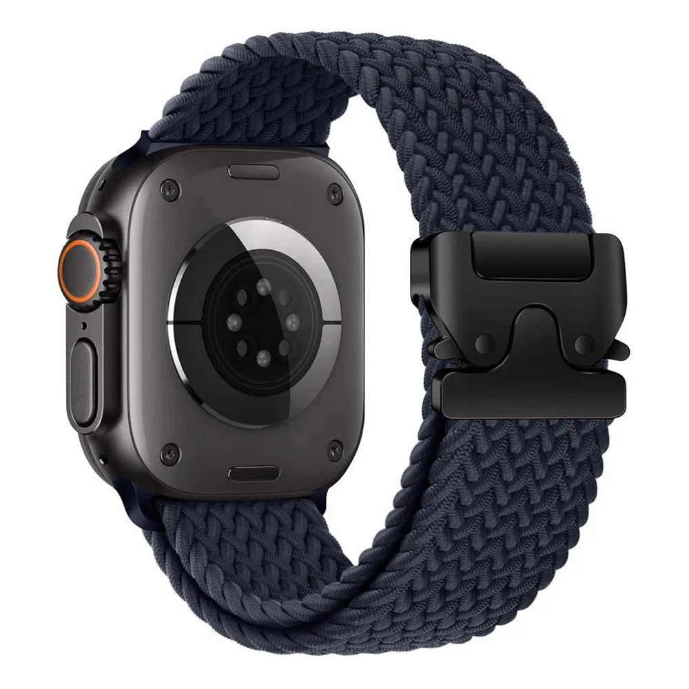 Geflochtenes Nylon Uhrenarmband Sport Ersatz für 41-49 mm Smartwatch