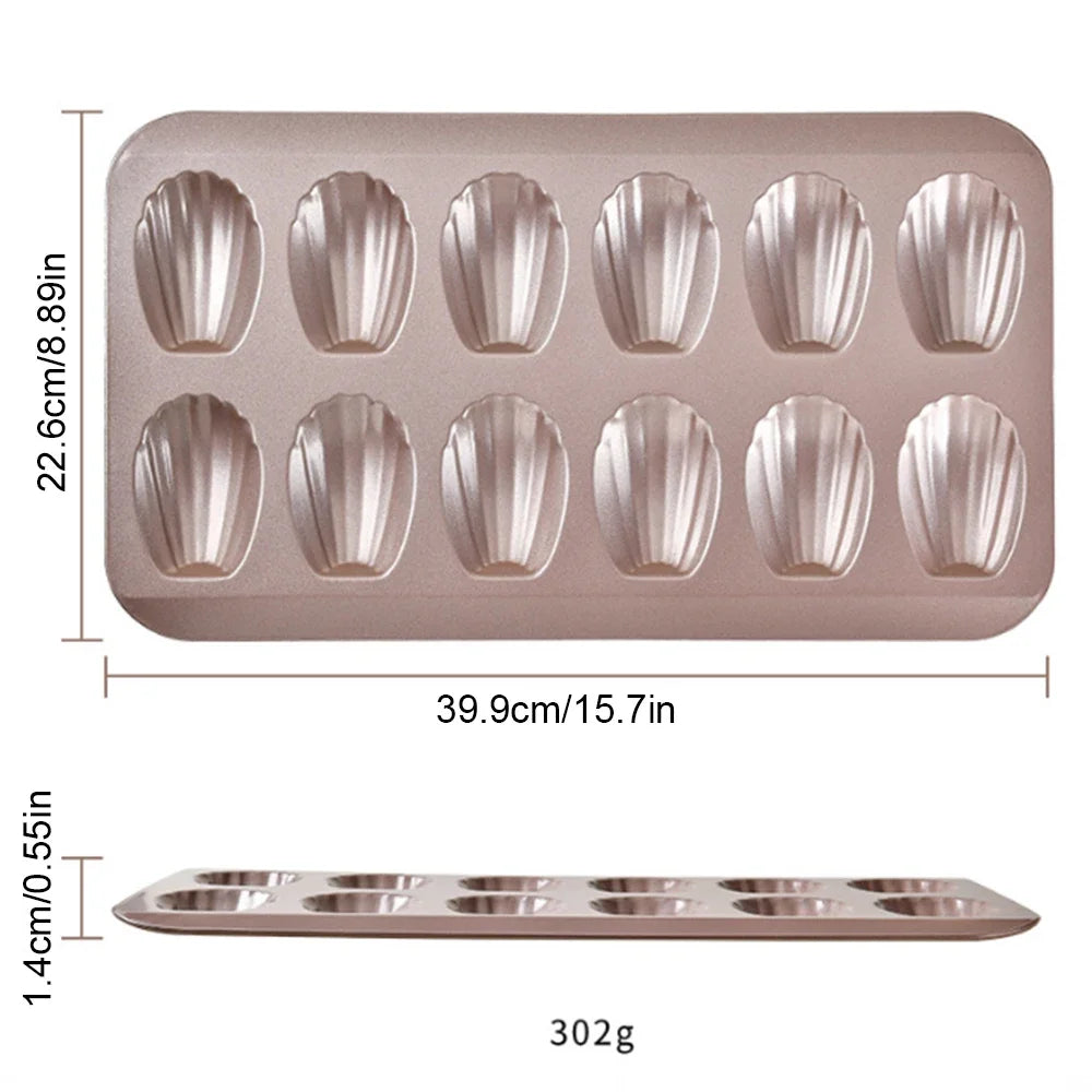 Mini Kuchenform aus Edelstahl für Backblech und Madeleines