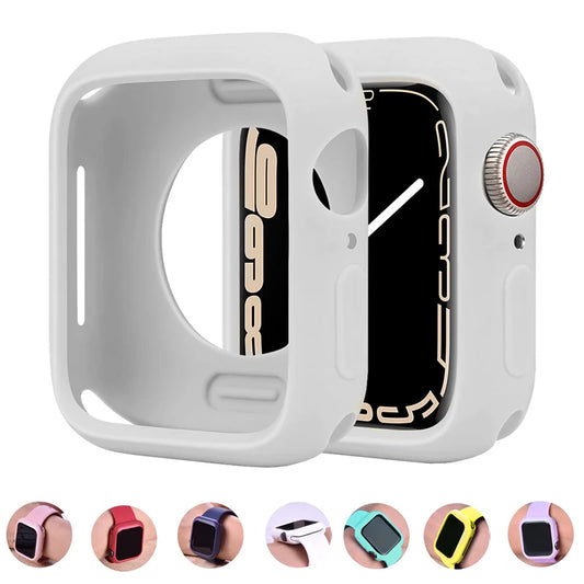 Weiche Silikon-Schutzhülle für Smartwatches 38-45 mm vielseitig passend