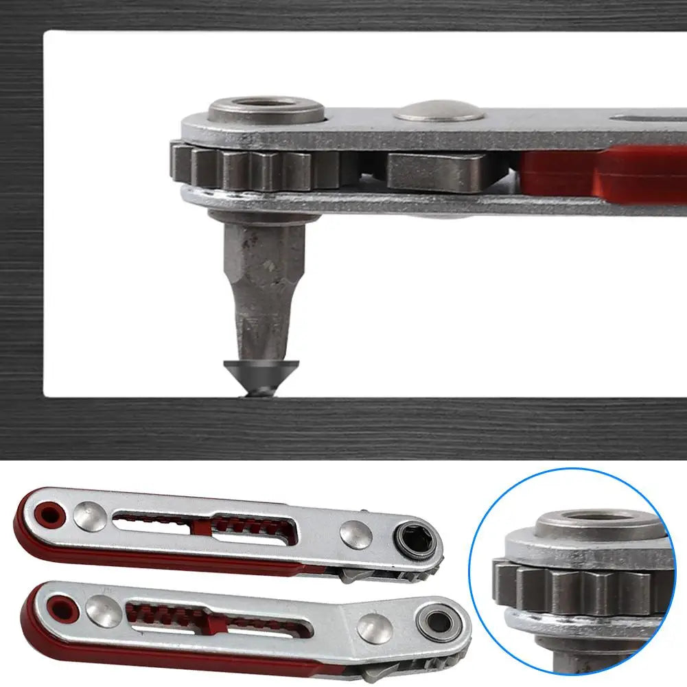 Multifunktionaler Mini-Ratschenschraubendreher 103 mm – Ergonomisch - Präzise