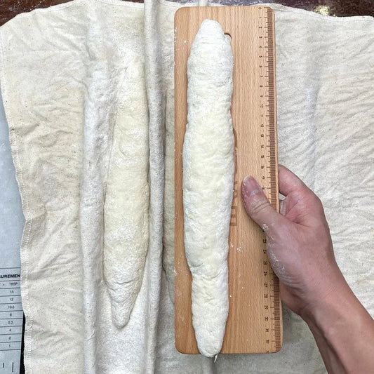 Baguette Transferbrett aus Holz 38cm für einfaches Backen