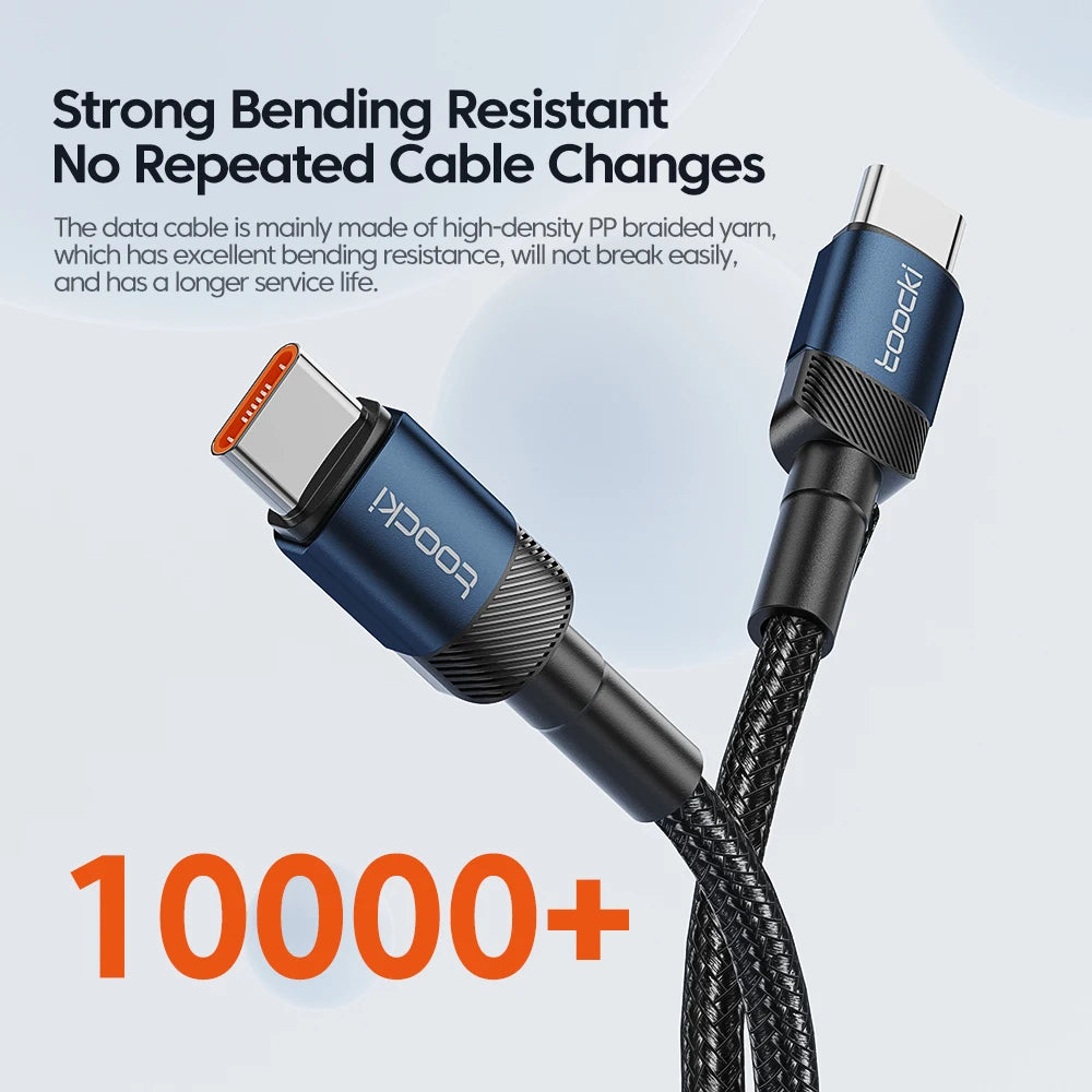 100W USB C Ladekabel 3m, PD 5A – Schnelles Laden für alle kompatiblen Geräte