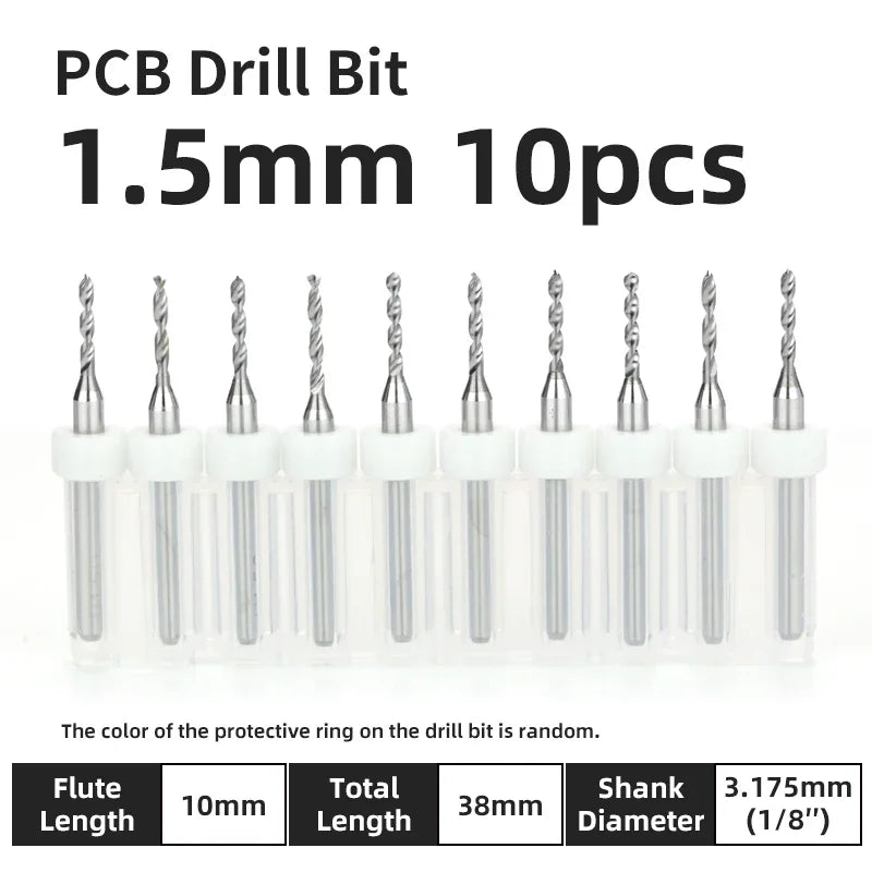 Präzisions Mikrobohrer Set Wolframkarbid für PCB Holz CNC 0.1-3.175mm