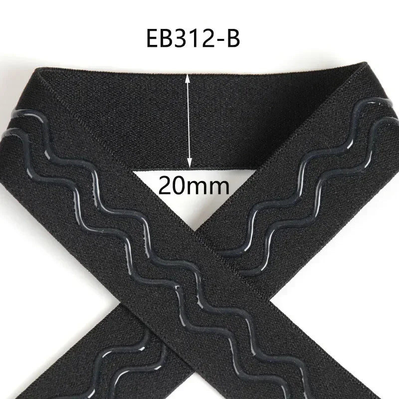 Elastisches Gurtband 20-50mm als Anti-Rutschband für Gürtel und Kleidung