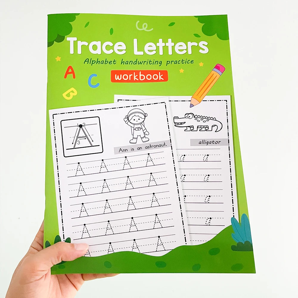 Spielerisch Buchstaben lernen: Alphabet Nachzeichnen Arbeitsbuch für 3-6 Jahre