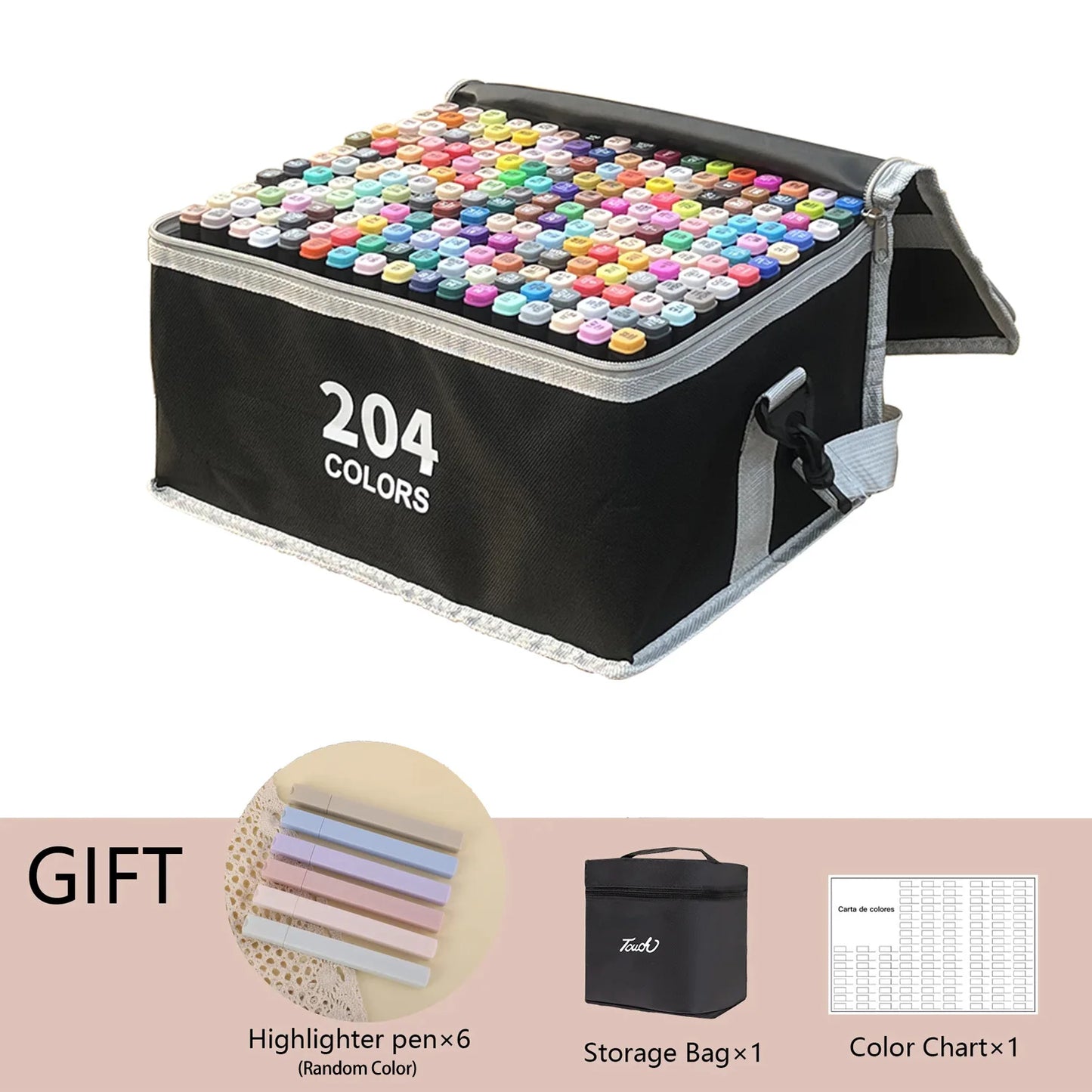 Dual Tip Permanent Marker – Hochpigmentiert, 24-262 Farben für kreative Kunst