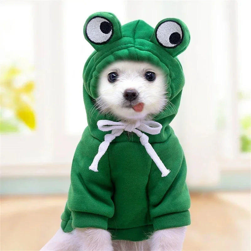 Niedlicher Obst Fleece Hoodie für kleine Hunde und Katzen Welpen