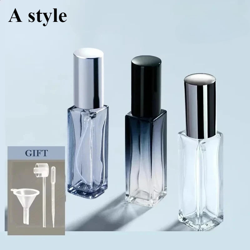 Set 3 Nachfüllbare Parfum Spray Flaschen aus Glas 5 ml und 10 ml