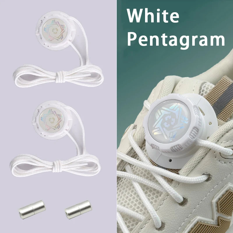 Automatische Schnürsenkel mit Drehverschluss für schnelles Anziehen