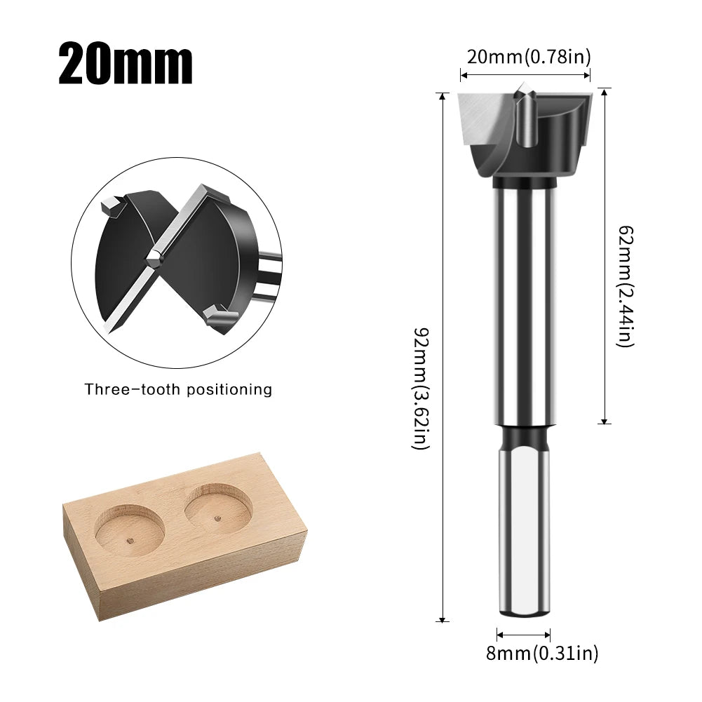 Präziser Hartmetall Forstner Bohrer 12-60mm für Holzbearbeitung