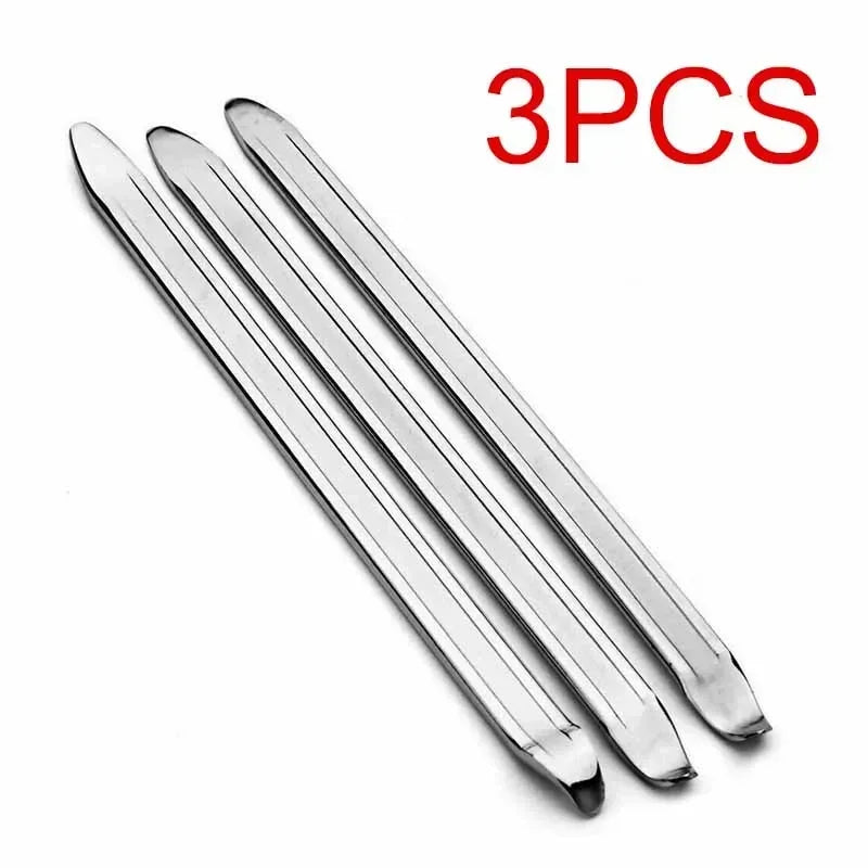 Robustes 3er Reifenlöffel-Set 30cm aus Stahl – schonend - langlebig Silber