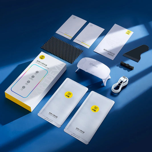 SmartDevil UV-Vollkleber Displayschutz für Samsung S24/S23 Ultra Anti-Fingerabdruck