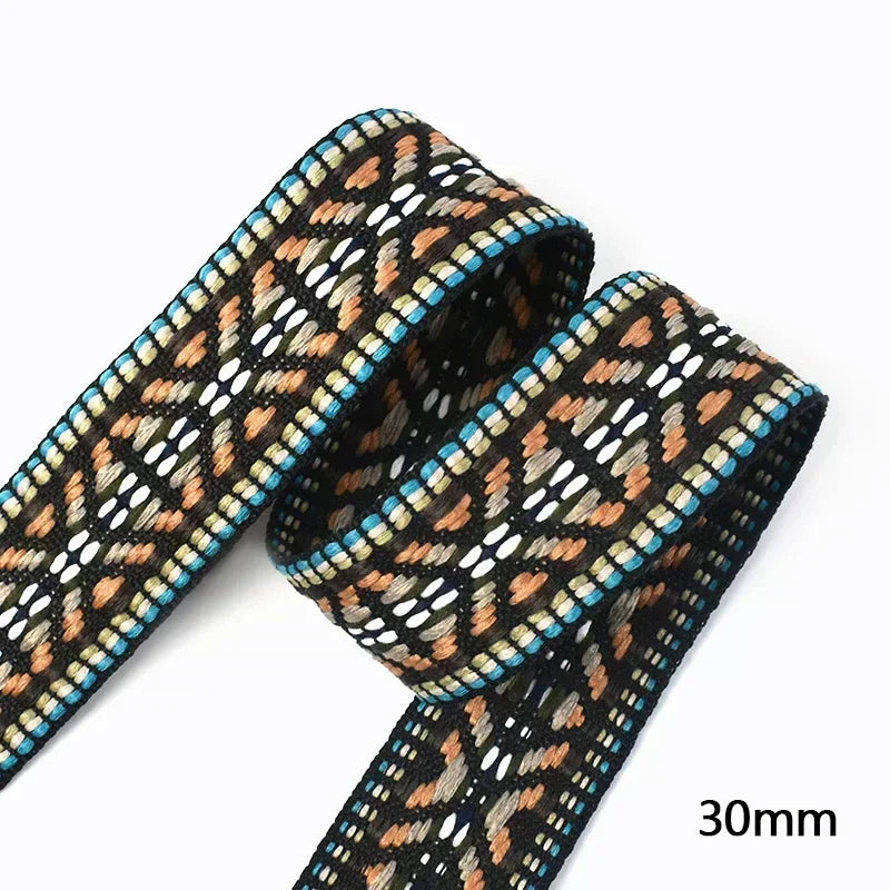 Polyester Baumwoll Jacquard Gurtband 30/38mm für DIY Nähen Zubehör