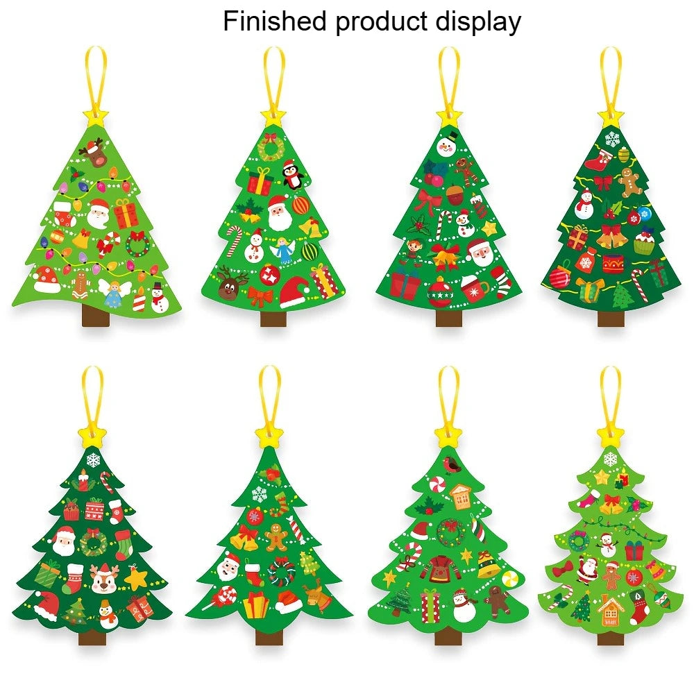 24 Sets Weihnachtsbaum-Bastelset für individuelle Grußkarten