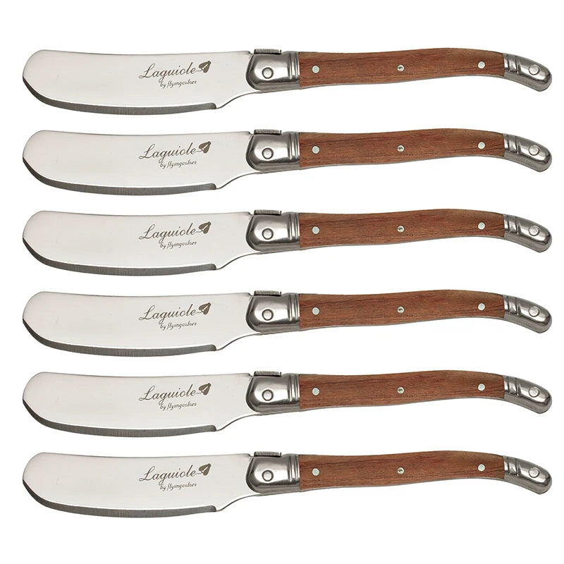 Butterverteiler Set Laguiole Stil Edelstahl Holzgriff Für Küchengebrauch