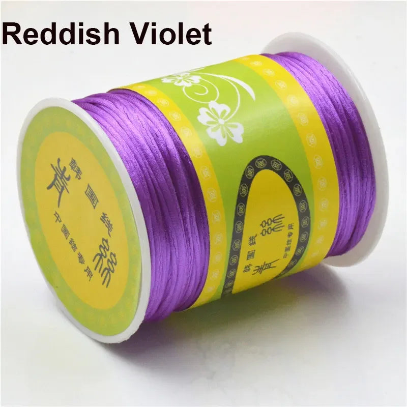80m Rolle Nylon-Satin-Kordel 1,5mm für Makramee und Schmuckherstellung