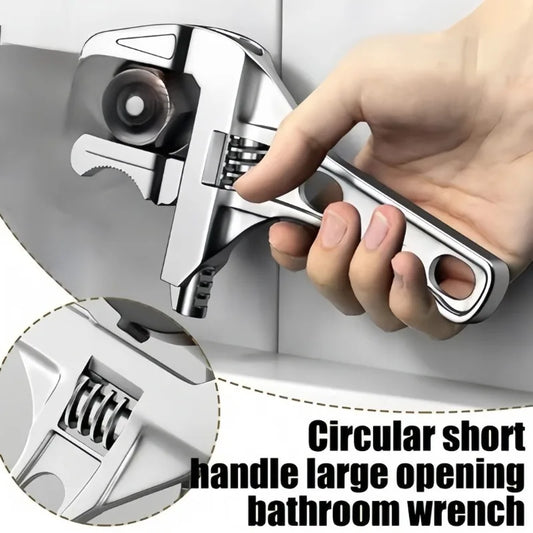 Verstellbarer Aluminium-Schraubenschlüssel für Sanitär und Haushalt