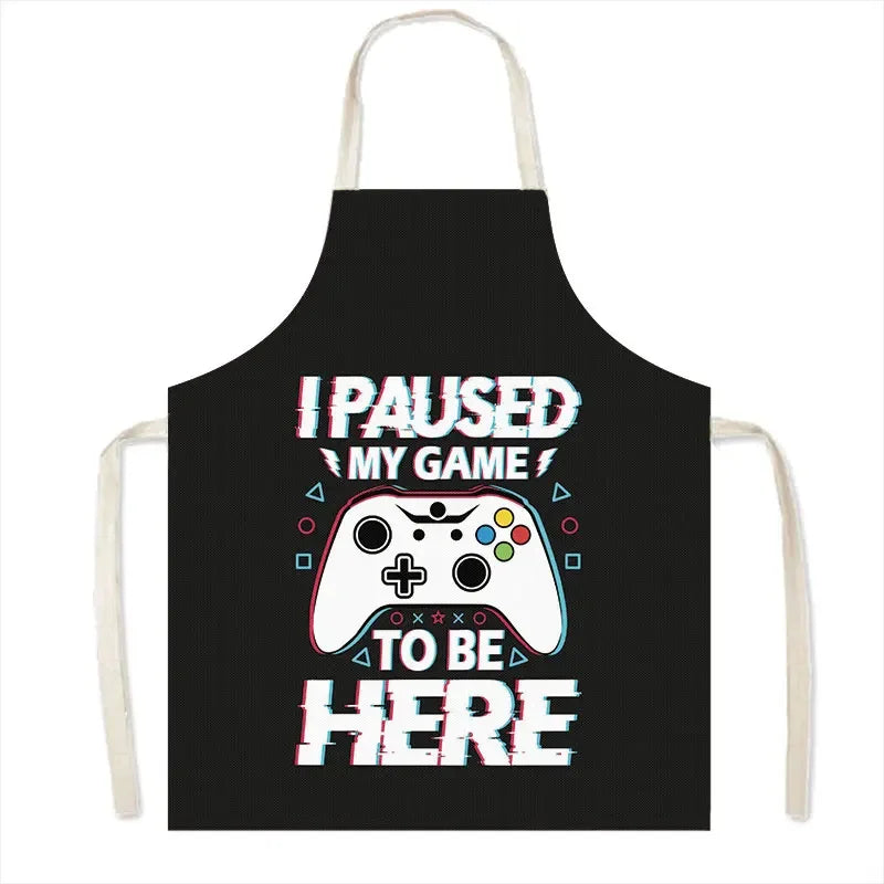 Leinen-Schürze mit Baumwollmix – Strapazierfähig und Pflegeleicht für Haushalt - Küche