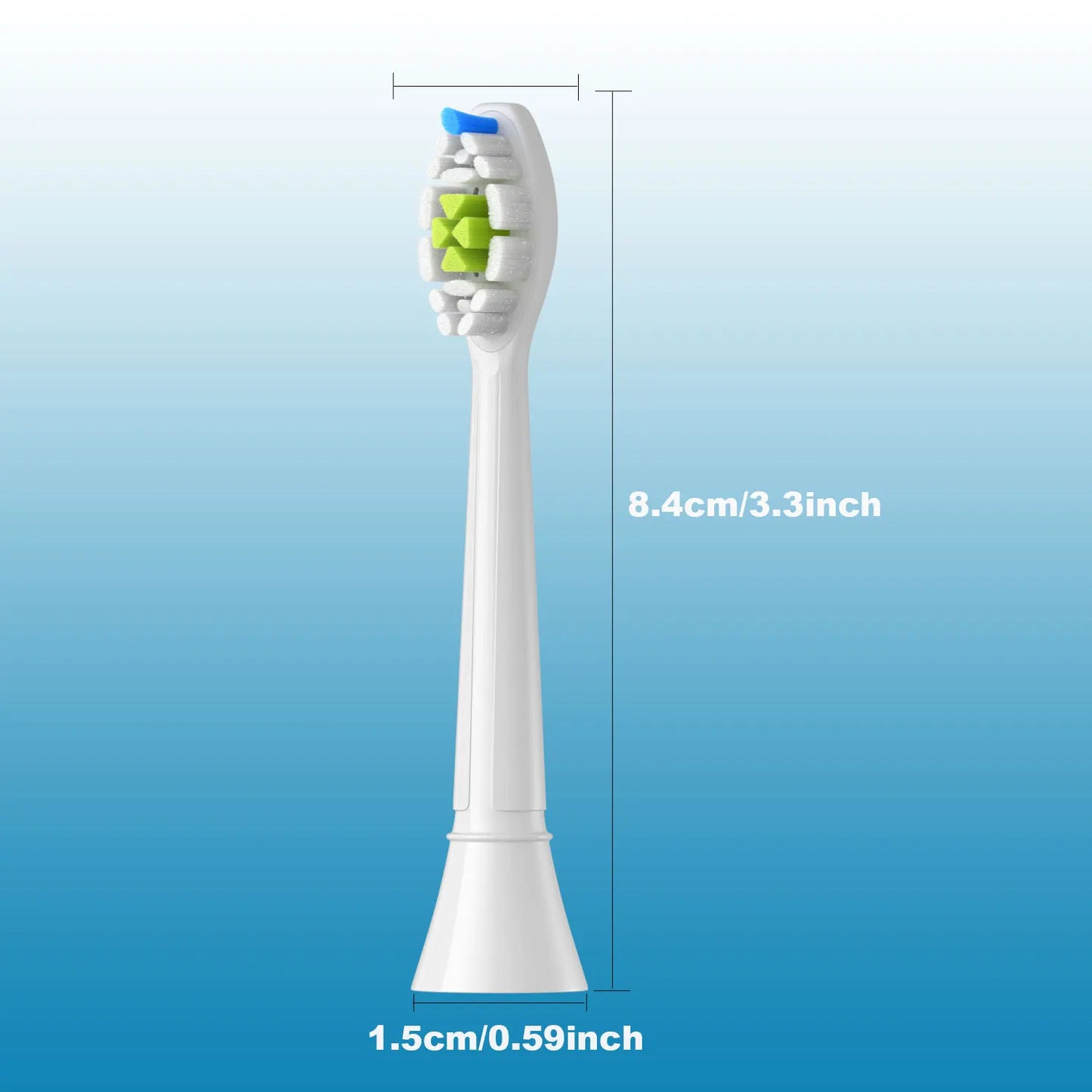 Sanfte - gründliche Reinigung: 4/8/12/16 Zahnbürstenköpfe kompatibel mit Sonicare