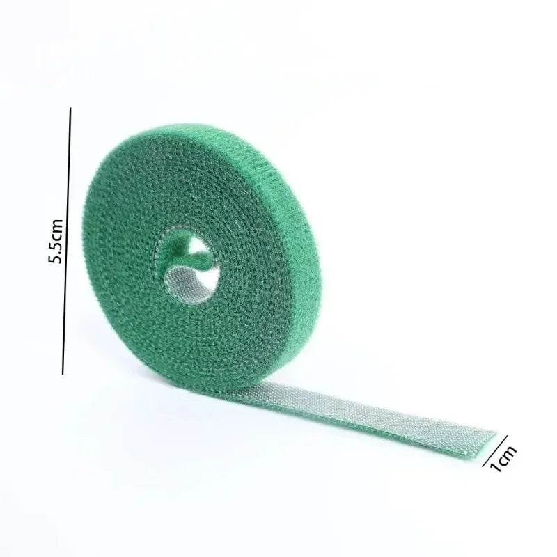Flexibel - Nachhaltig: 2m grüner Nylon-Kabelbinder mit verstellbaren Hakenschlaufen