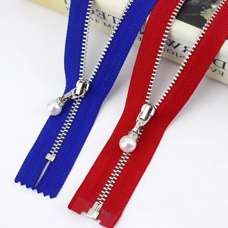 5er Set Metall Reissverschluesse offen 12-70 cm ideal fuer Taschen
