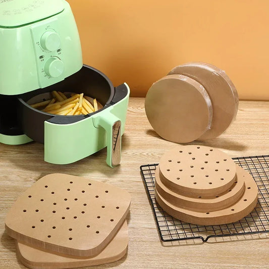 100 Stück Einweg Dampfgarer Küchenpapier für Heißluftfritteuse - Yabubest - Home & More