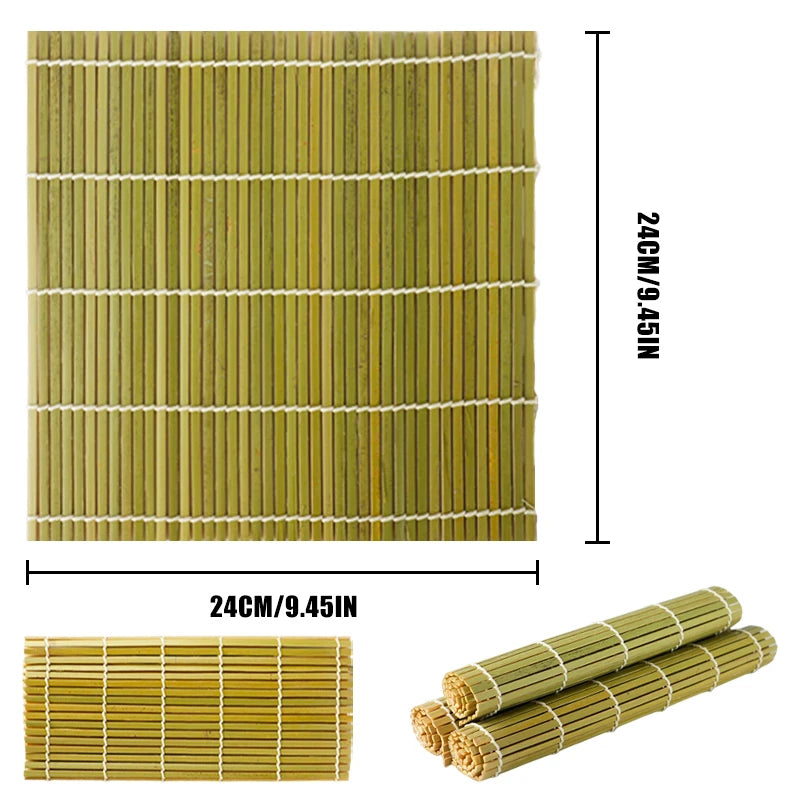 Sushi Bambus Roll Matte Grün für DIY Küchen Sushi Zubehör-Yabubest - Home & More