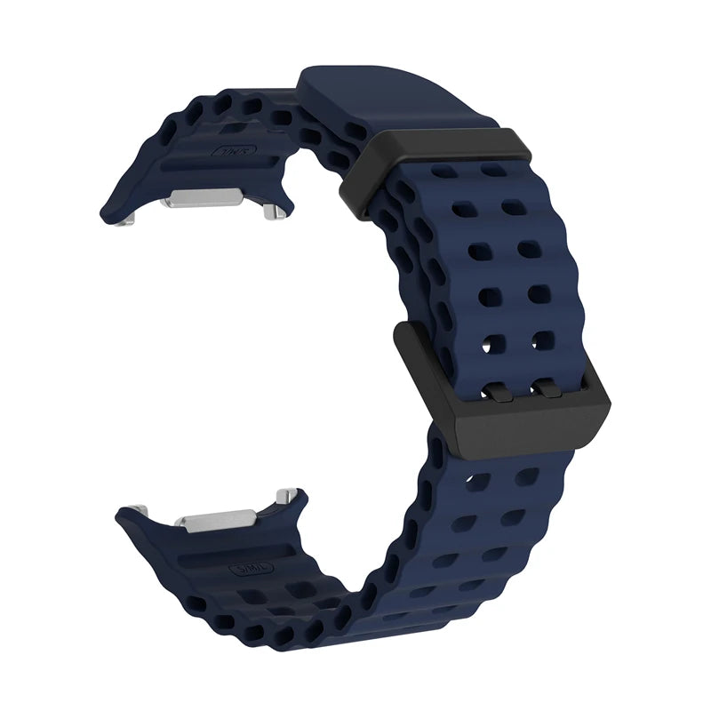 Marine Silikonarmband für Samsung Galaxy Watch Ultra 47 mm 2025 Modell