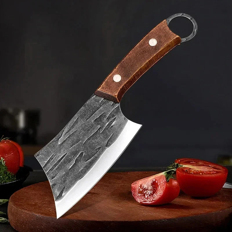 Handgefertigtes Edelstahl Küchenmesser Ausbeinmesser mit Holzgriff für präzises Schneiden