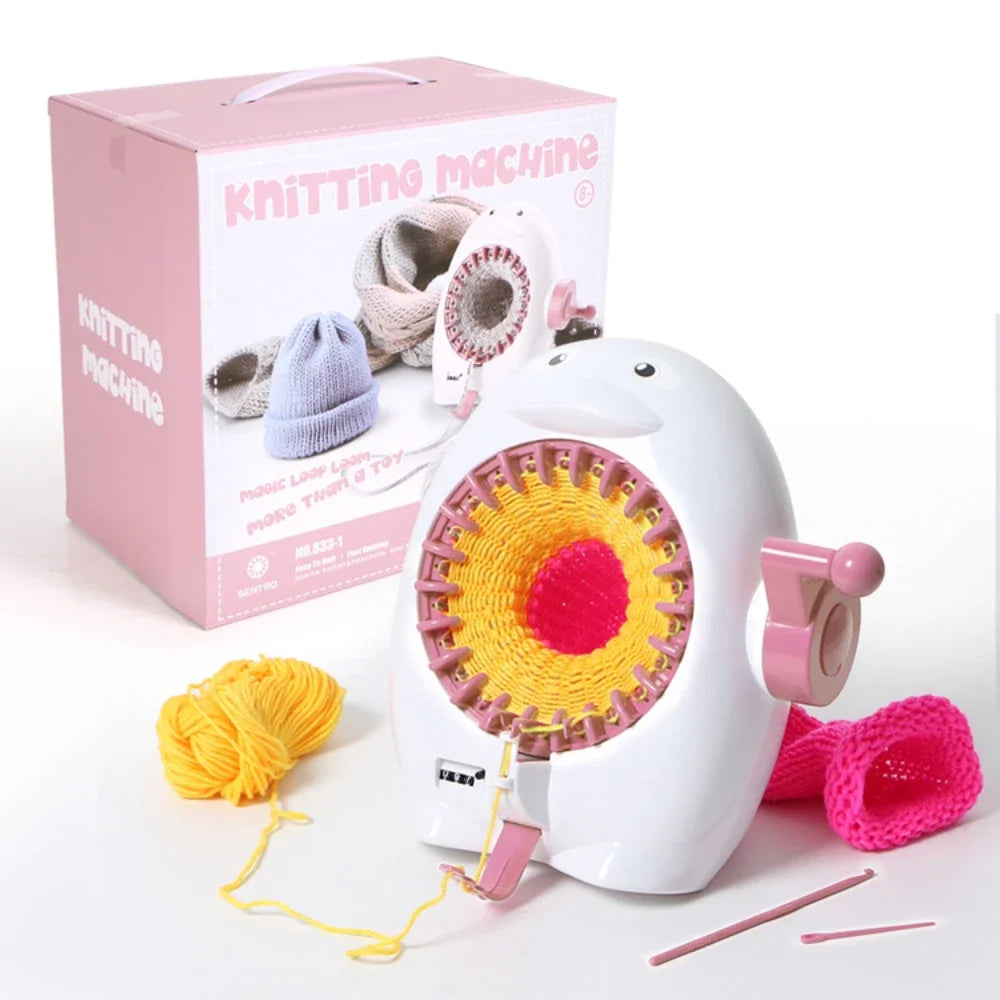 Schnell - Einfach Stricken: Automatische 22-Nadel Strickmaschine mit Zubehör