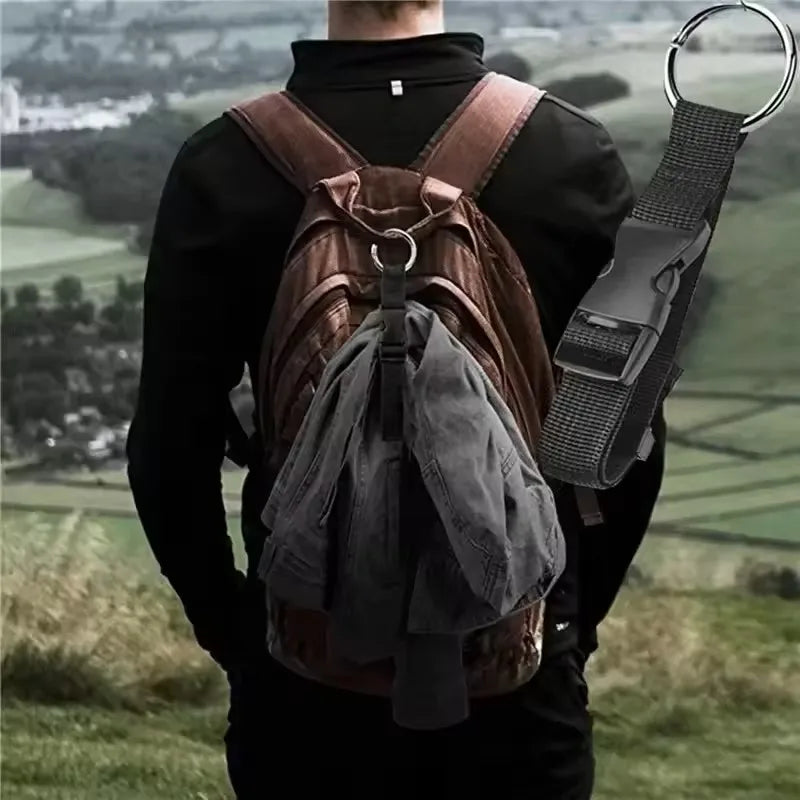 Tragbare schwarze Nylon Koffer Hängetasche mit Zinklegierung Schnallen