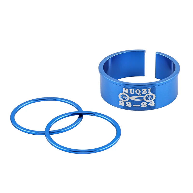Fahrrad Tretlager Adapter 24mm auf 22mm MTB Rennrad Umwandlung Ring Aluminium