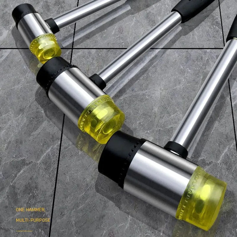 Gummihammer mit Edelstahlgriff für Lederarbeiten und Heimwerker DIY